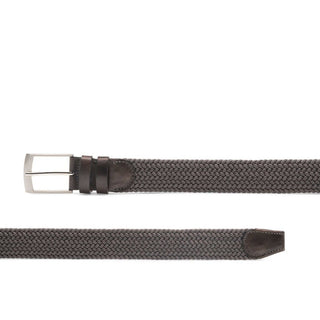 Magnanni 1247 Nadal Men's Gray Woven Elastic Belt (MAGB1049)-AmbrogioShoes