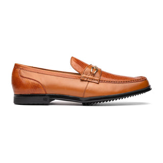 Marco Di Milano Hugo Men's Shoes Honey Exotic Lizard / Calf-Skin Leather Horsebit Loafers (MDM1085)-AmbrogioShoes