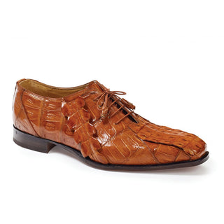 Mauri Mens Shoes Hornback & Baby Croc Cognac Oxfords Art 4844 (MA4651)(Special Order)-AmbrogioShoes