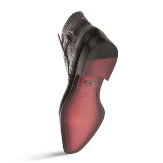 Mezlan Peninsula 4963-L Men's Shoes Black Exotic Lizard-Skin Ankle Boots (MZ3689)-AmbrogioShoes
