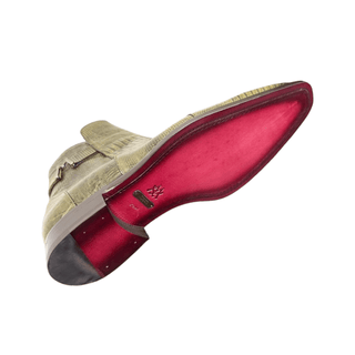 Mezlan Peninsula 4963-L Men's Shoes Olive Exotic Lizard-Skin Ankle Boots (MZS3687)-AmbrogioShoes