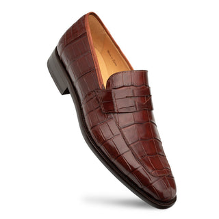 Mezlan Piccolo 4954-J Men's Shoes Sport Exotic Alligator SplitToe Penny Loafers (MZ3666)-AmbrogioShoes