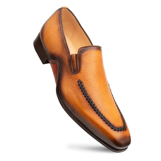 Mezlan S20756 Men's Shoes Cognac Deer-Skin Leather Opanka Loafers (MZ3611)-AmbrogioShoes