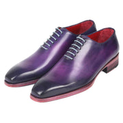 Paul Parkman 044PRP Men's Shoes Purple Calf-Skin Leather Wholecut Oxfords (PM6309)-AmbrogioShoes