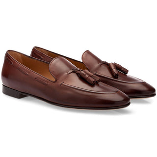 SUPERGLAMOUROUS Philippe Men's Shoes Brown Nappa Leather Tassels Loafers (SPGM1113)-AmbrogioShoes