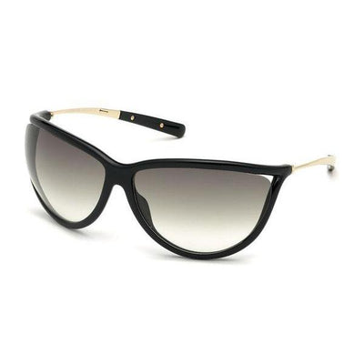 Tom Ford FT0770 Sunglasses Shiny Black / Gradient Smoke-AmbrogioShoes