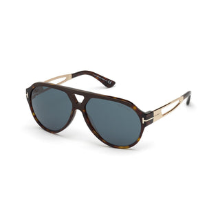 Tom Ford FT0778 Sunglasses Dark Havana / Green (S) Men's-AmbrogioShoes