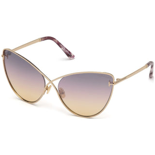 Tom Ford FT0786 Sunglasses shiny rose gold / smoke mirror Women's (S)-AmbrogioShoes