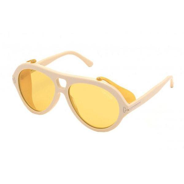 Tom Ford FT0882 Sunglasses Ivory / Brown-AmbrogioShoes