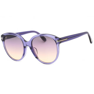 Tom Ford FT0957-D Sunglasses Violet/other / Gradient Smoke-AmbrogioShoes