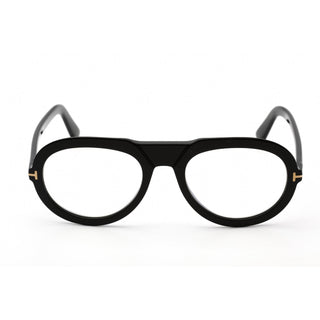 Tom Ford FT5755-B Eyeglasses Shiny Black / Clear / Blue Block Lens Men's-AmbrogioShoes