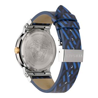 Versace Greca Logo Monogram Leather Watch-AmbrogioShoes